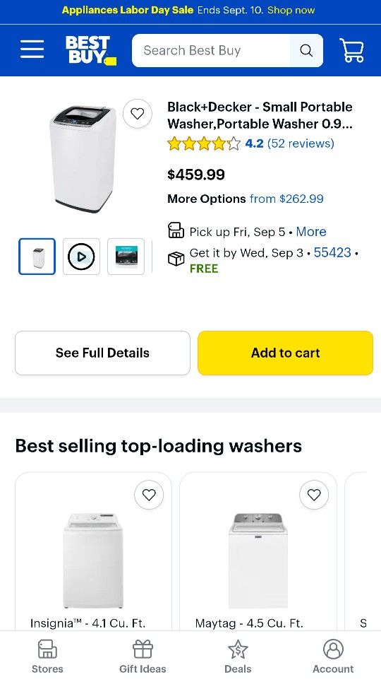 Like New Condition Portable Laundry Washer
