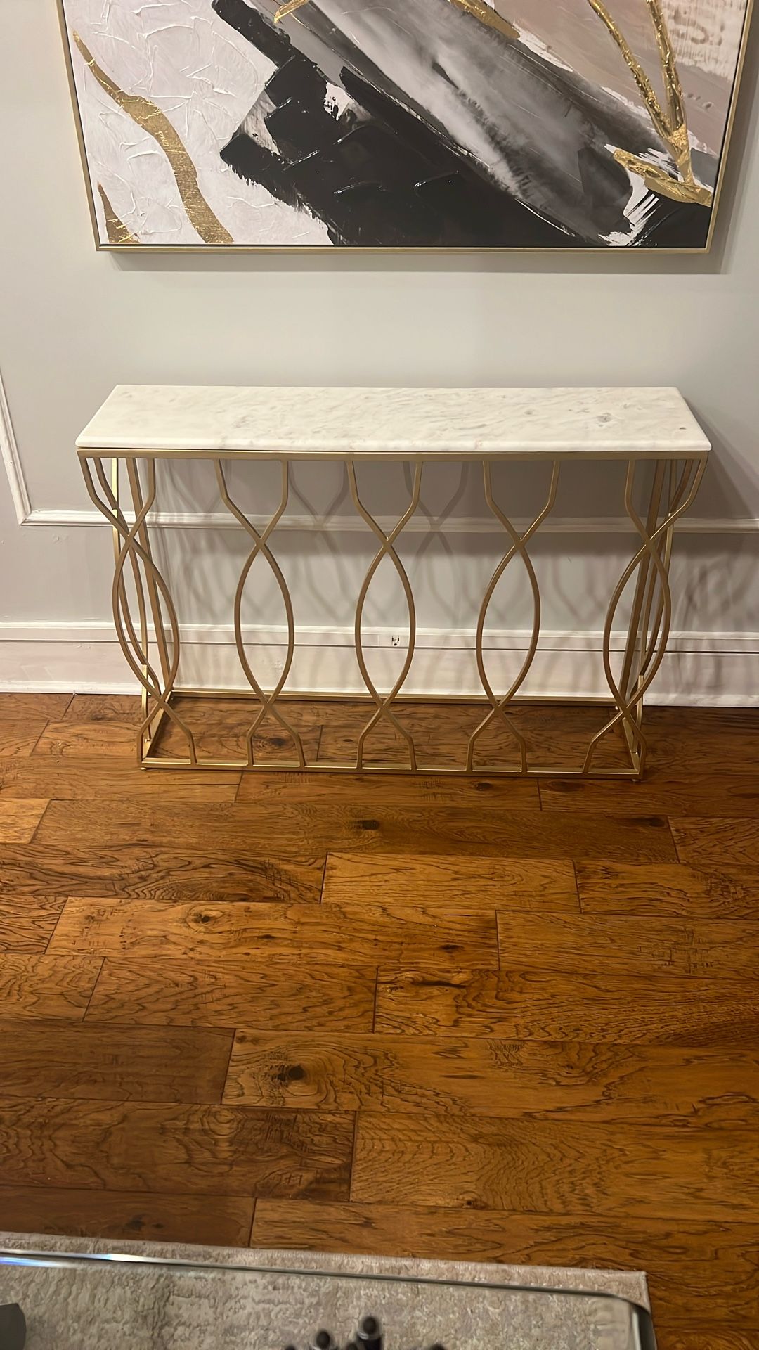 Marble & Gold Console Table