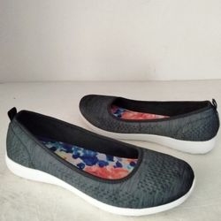 Skechers Air Cooled Memory Foam Women's Grey Casual Flats Size  8
