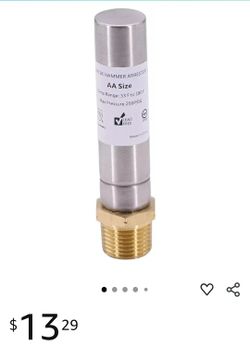 Stainless Steel Water Hammer Arrestor 1/2" NPT Thread for Washing Machine Pipeline System(1PCS