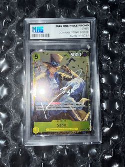 SIGNED Sabo One Piece TCG Slab + Cert