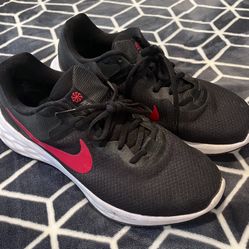 Black and Red Nike Tennis Shoes US: size 11’s