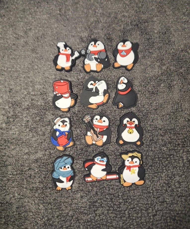 Penguin Croc Charms