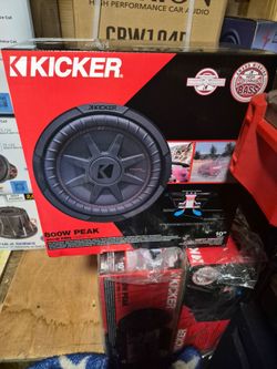 10" kicker shallow subwoofer dual 4 ohm