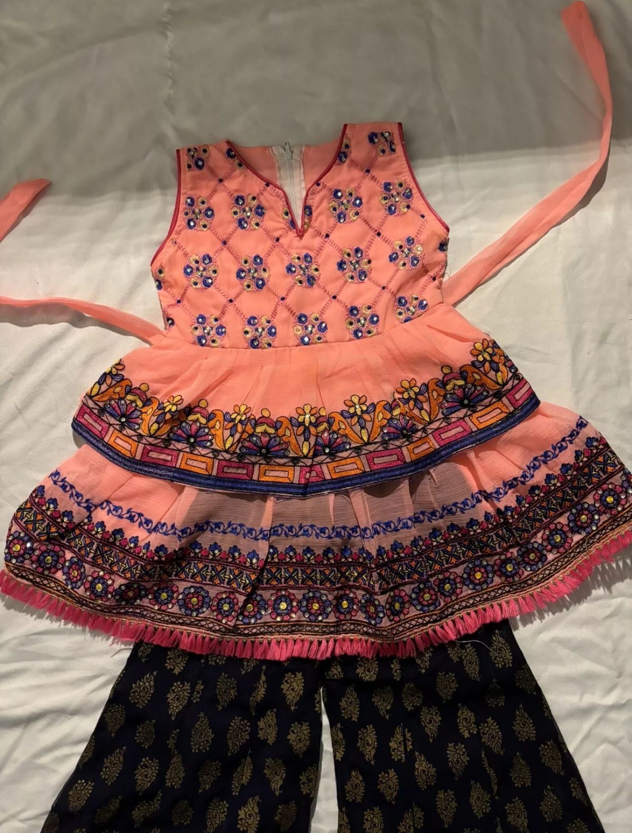 2 Years Old Girl sleeveless 3 Piece Party Dress 