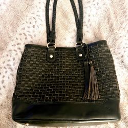 Patricia Nash “Lenisa” Dark Olive Leather Tote - EXCELLENT CONDITION, LIKE NEW.