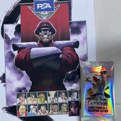 PSA x Steet Fighter exclusive Promo Card Booster Pack & magazine 