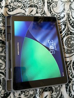 Apple iPad with Gray Protective Case