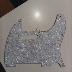 Tele Pickguard White Pearloid Fully Shielded