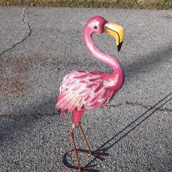 Tall Colorful Pink Flamingo Garden Decor 