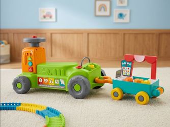 Fisher-Price Laugh & Learn 4-in-1 Farm to Market Tractor & Wagon