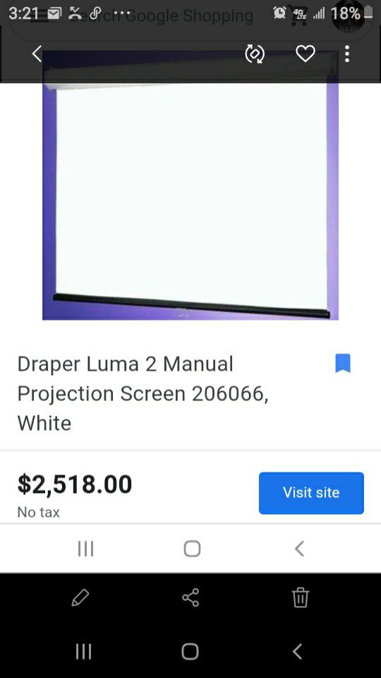 Luma draper 98x 68 hd manual projection screen