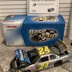 RARE 1/24 Jeff Gordon 2005 Pepsi Star Wars 3 Brushed Metal Diecast Car W/COA
