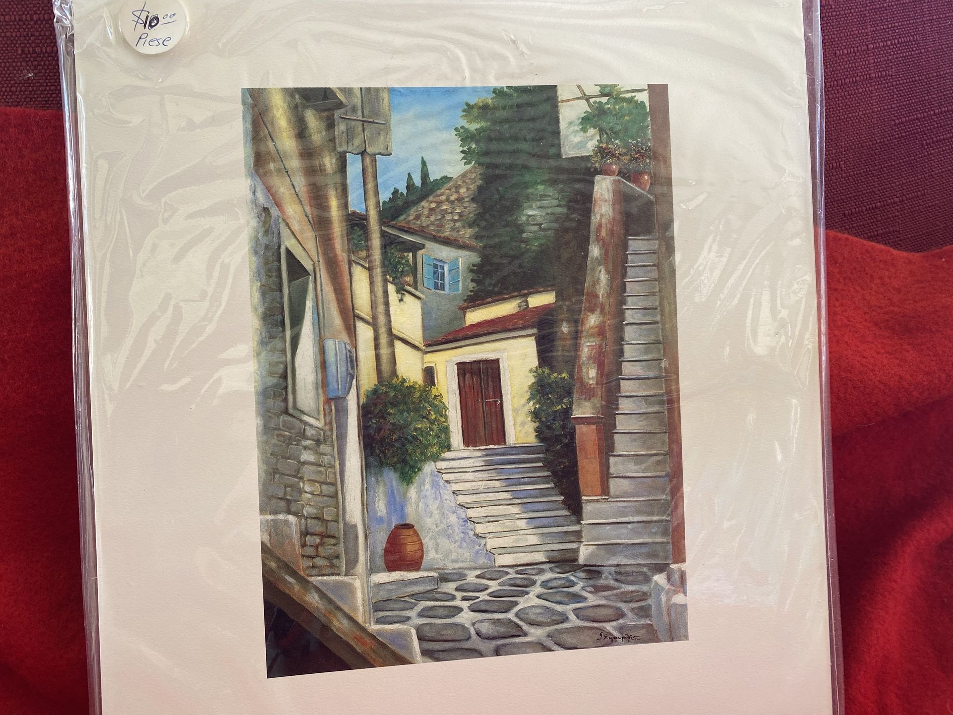 10.5 In x 9 In Original Poster Prints From Greek Hand Paintings Imported From Greece (4 available)