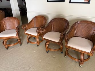 Swivel Rattan Chairs