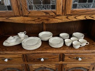 Vintage Taylor, Smith & Taylor (TS&T) China Set - Summer Rose Platinum (45 Pieces)