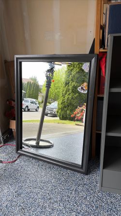 black vanity mirror