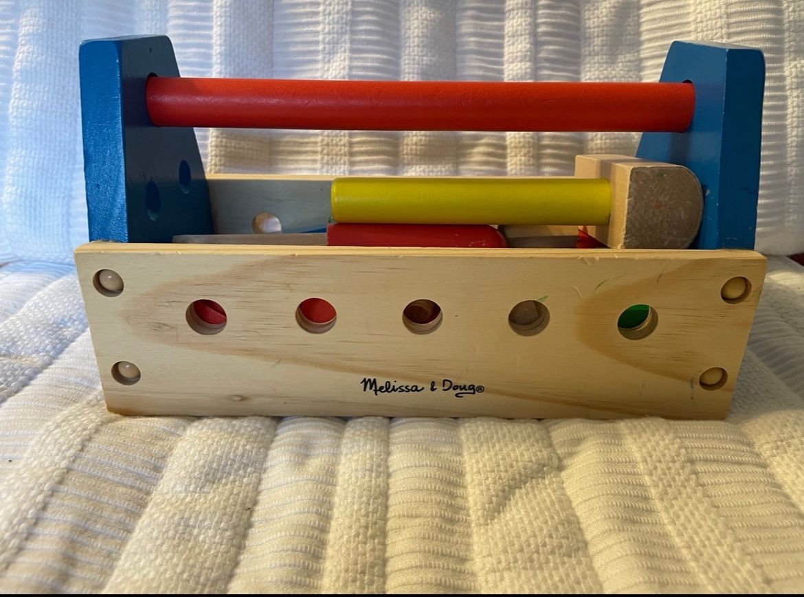 Melissa And Doug Wooden Tool Set (INCOMPLETE)