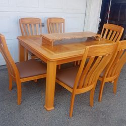 TABLE AND. SIX. CHAIRS 