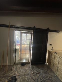 32 X 90 Sliding Bar Door 12 Foot Bracket