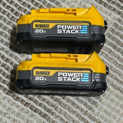 2 Dewalt powerstack batteries FIRM PRICE