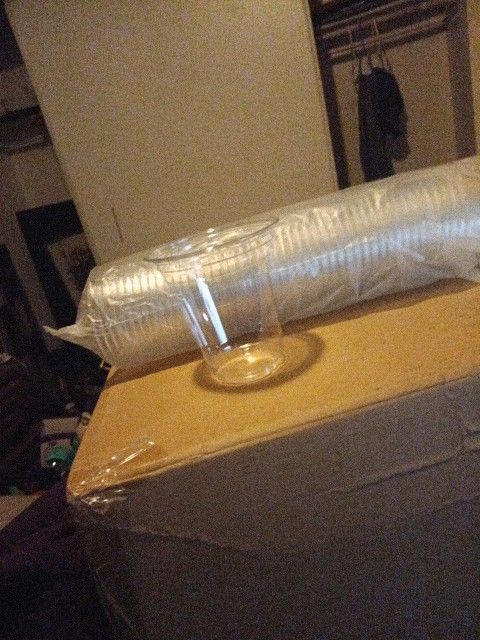 1000 12 Oz Plastic Cups Clear Color