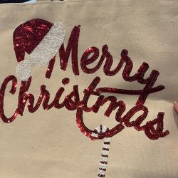 New Christmas Sequins Tote  Bag 