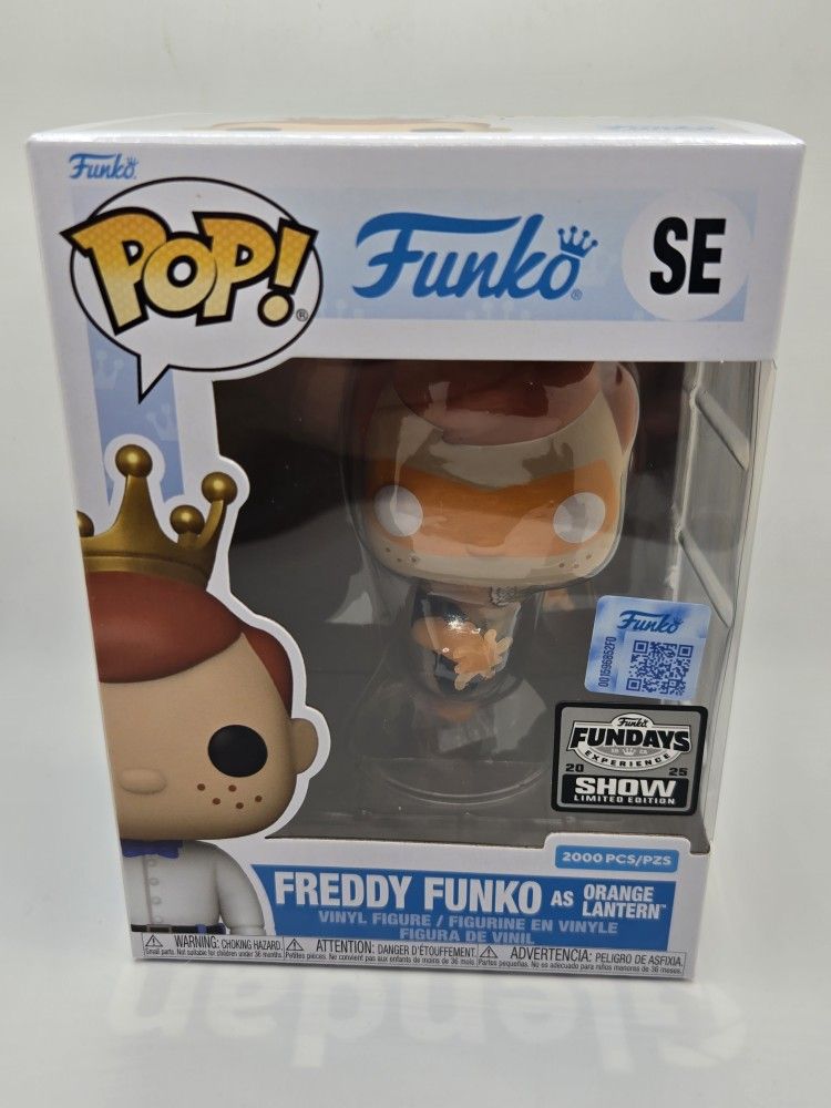 Freddy Funko DC Orange Lantern Pop Show Edition Translucent Le 2000 PIECE