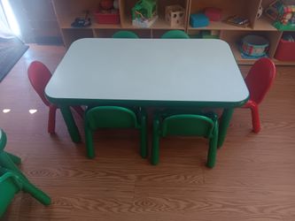TWO CHILDREN'S TABLES AND CHAIRS FOR SALE