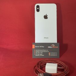 Apple iPhone XsMax White 256GB Unlocked $450