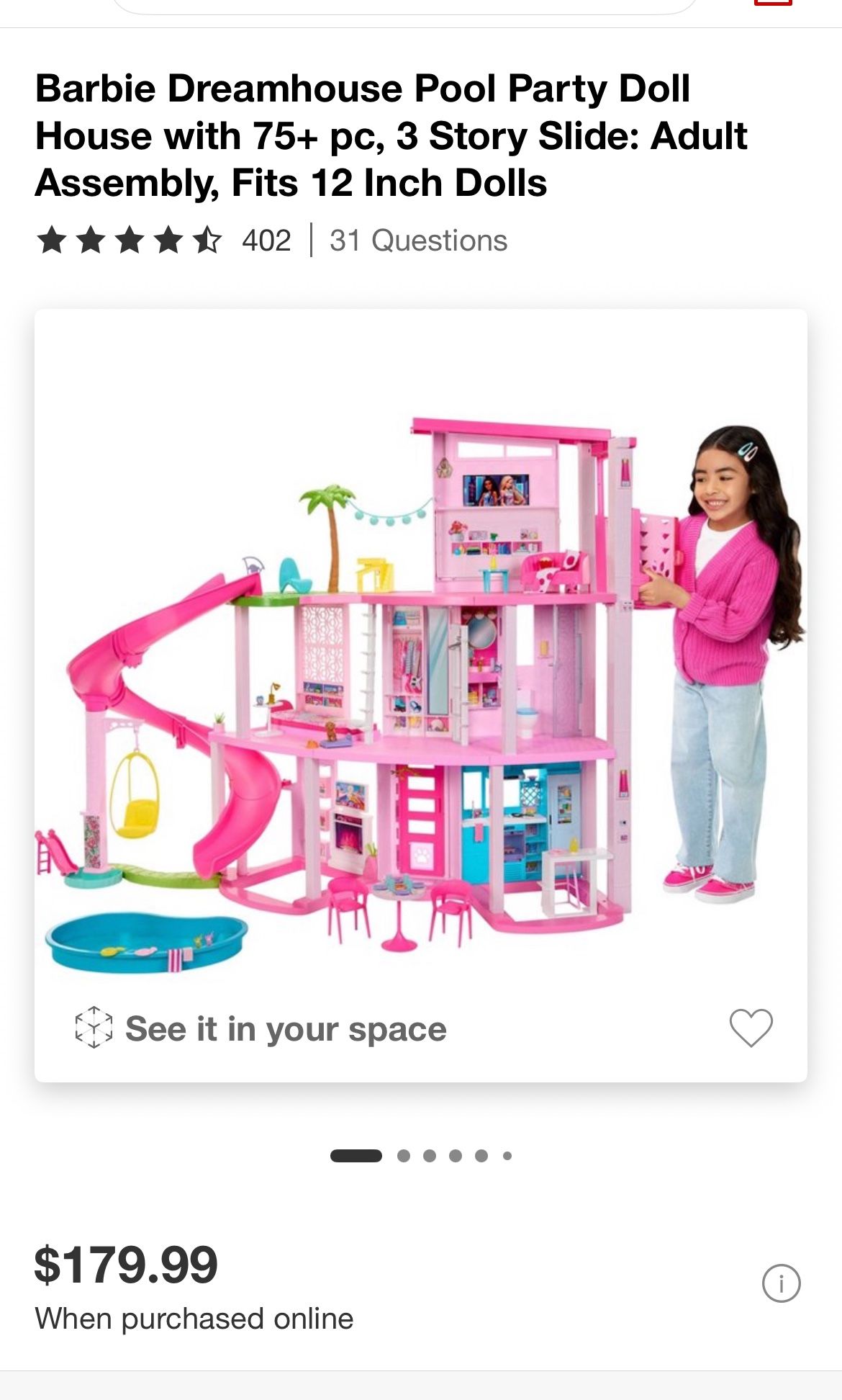 Barbie Dreamhouse Pool Party Doll House