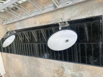 FREE - Bathroom vanity top with double sinks