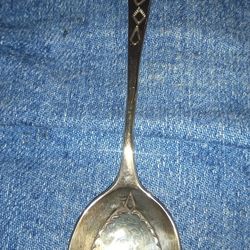 Old Hand Made Spoon Sterling.1900 