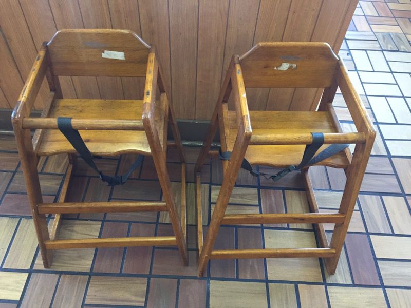 Wooden booster seats