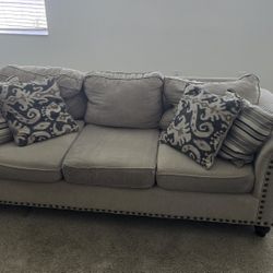 2 Beige Sofas 
