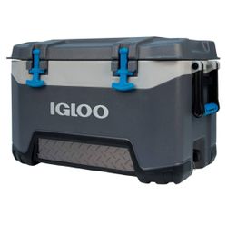 Igloo BMX Grey and Blue 52-Quart Insulated Chest Cooler
