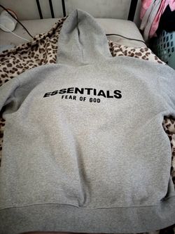 Fear of God Essentials Grey Hoodie size Small