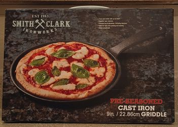 Smith & Clark Ironworks 9-Inch Cast Iron Griddle