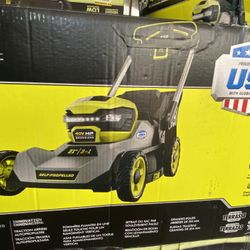 Ryobi 40v Brushless Lawmower Comes With 2 40v Batteries And Charger New