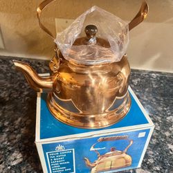 New Vintage Copper Tea Kettle