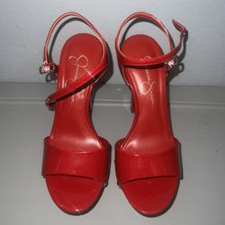Jessica Simpson Calenta Studded Platform in Red Muse