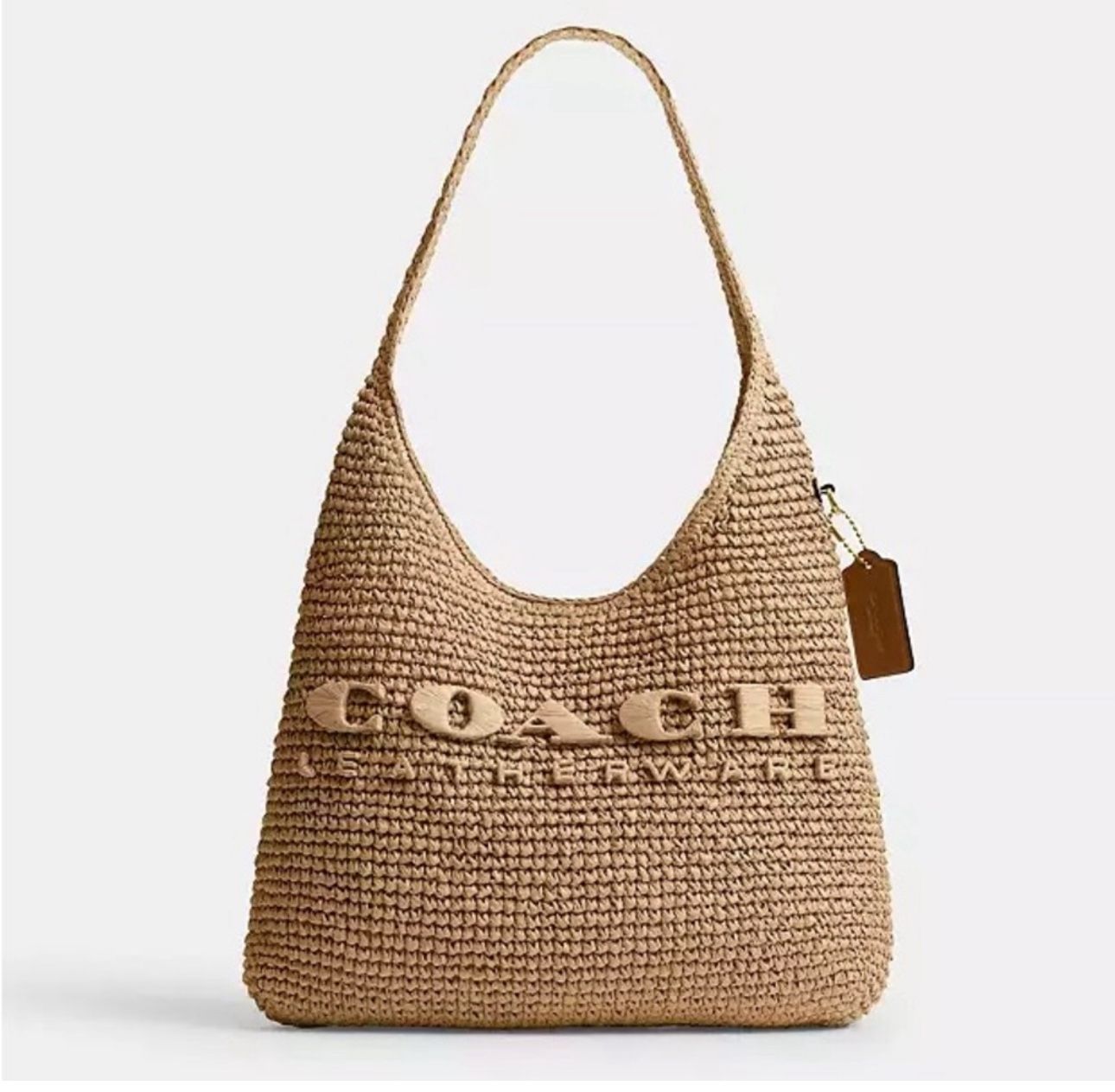 Coach tan Crochet Hobo Bag 