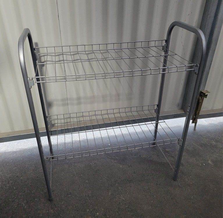 Metal Wire Shelf Rack - Silver