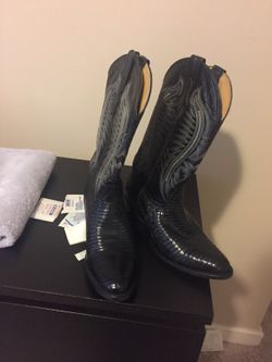 Teju lizard boots