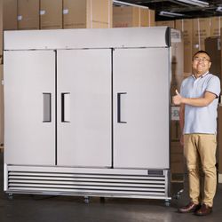 Commercial Reach-in Freezer | 82” 3-Door ETL | Free Shipping | Up To 10-Year Warranty