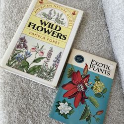 Vintage wildflowers book watercolor book flowers drawing book