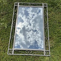 Square Mirror with metal Frame 