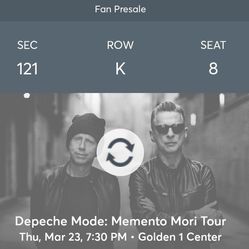 Depeche Mode Ticket  Thumbnail