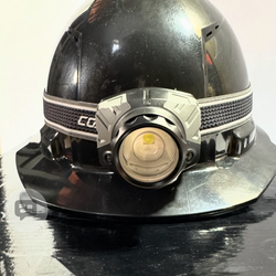 Milwaukee Hard Hat (Color Black) AND Coast FL86R 1250 Lumens LED Headlamp