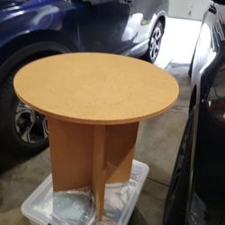 Fiberboard Round Table.  Approx 24" Round 